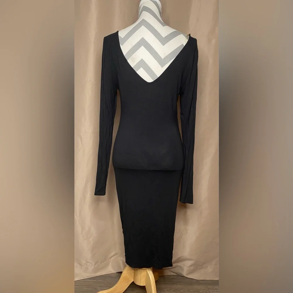 New Fashion Nova Large Black Bodycon Dress - Picture 4 of 7